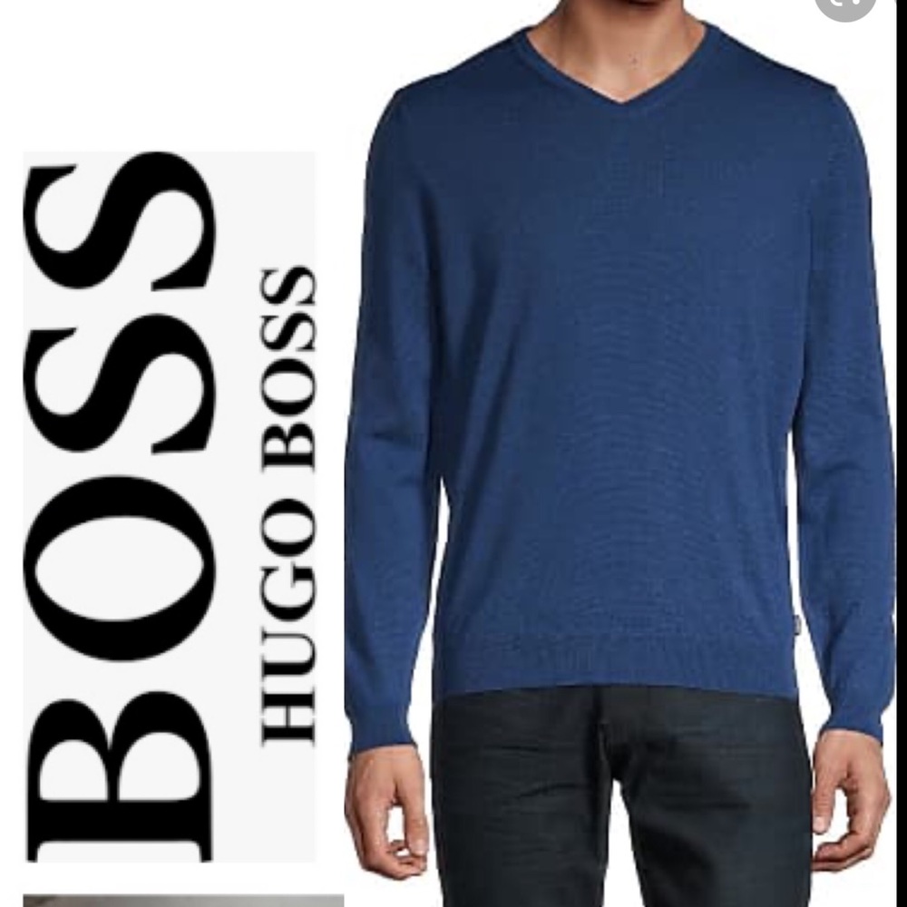 BOSS Hugo Boss Daffino V-Neck Sweater